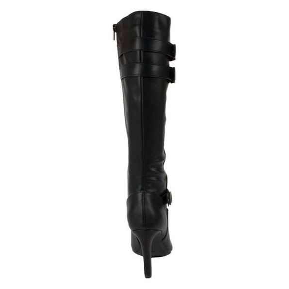 RIALTO Black Smooth Cahoon Knee Boot Size 5M - Picture 3 of 3